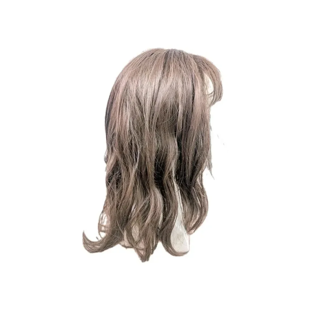 Medium Length Chocolate Brown‎ Synthetic Wavy Layered Wig